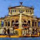 Opernhaus Frankfurt mit Brunnen und Inspire-Art