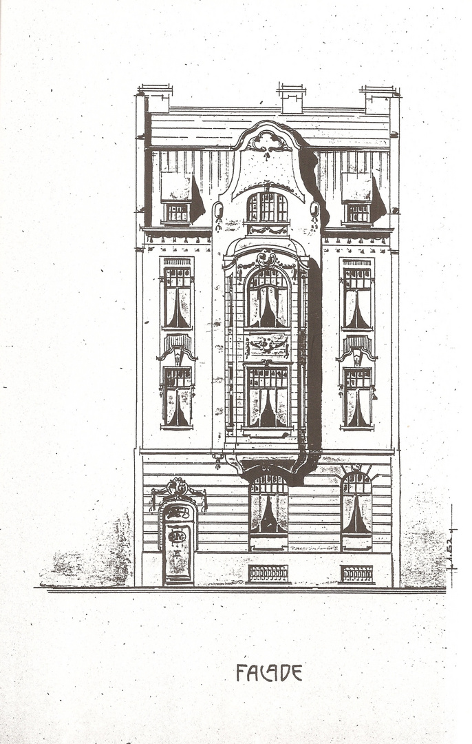 Da bin ich aufgewachsen: Bauplan des Hauses Paulusplatz 7 in Düsseldorf (1907)