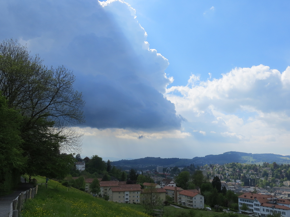 Da braute sich was zusammen über St. Gallen ...