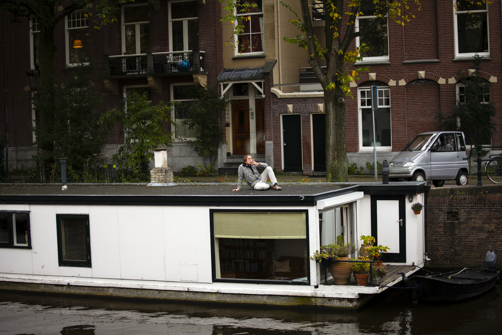 Da dachte ich mir: "Es ist wirklich schwer sich in Amsterdam das Rauchen abzugewöhnen."