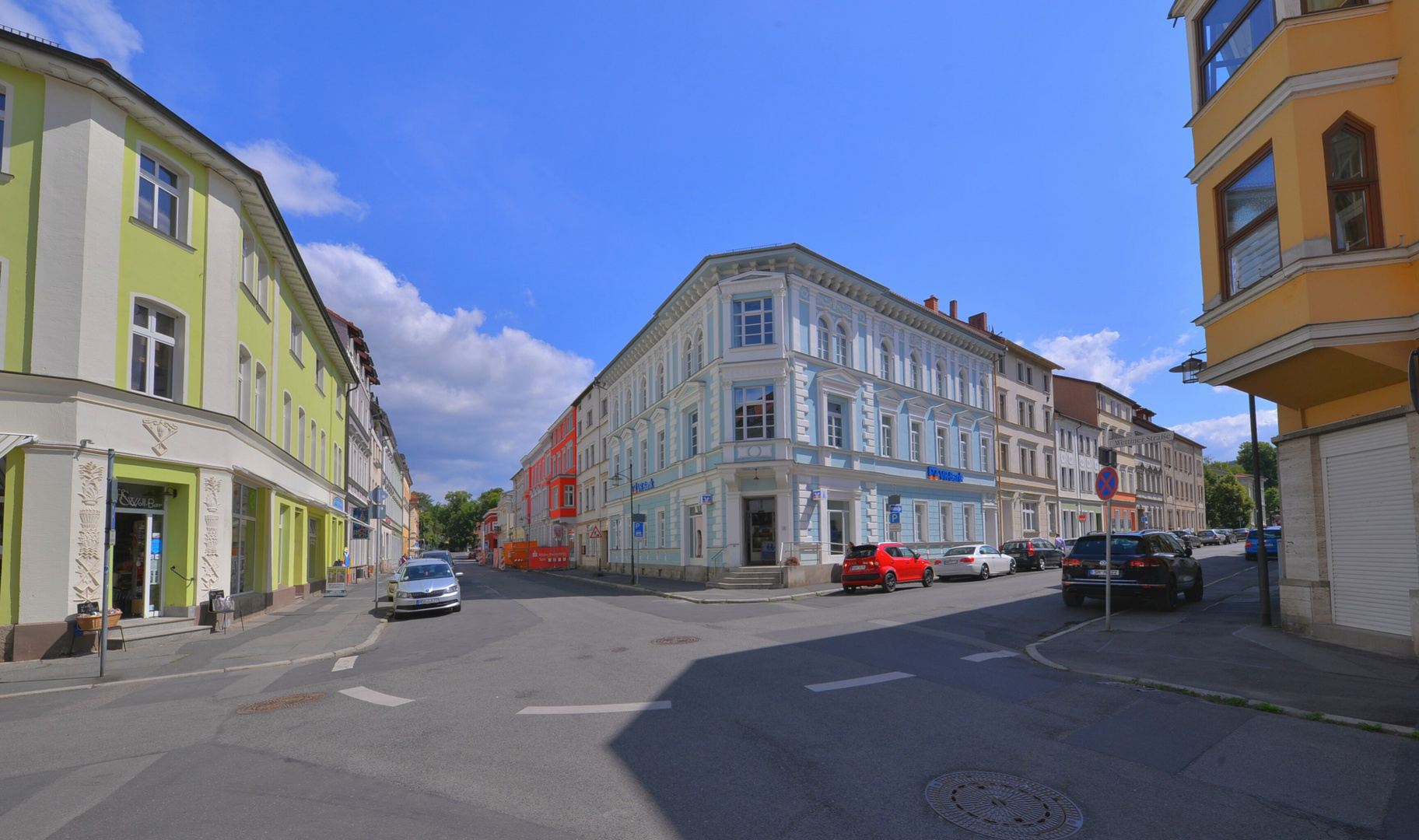 da darf aber das schöne blaue Haus heute nicht fehlen