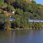 Da "donnert" er dahin der Schnellzug aus Prag  (oder Budapest) nach Dresden