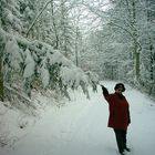 Da gab es hier noch richtig Schnee im Schwarzwald