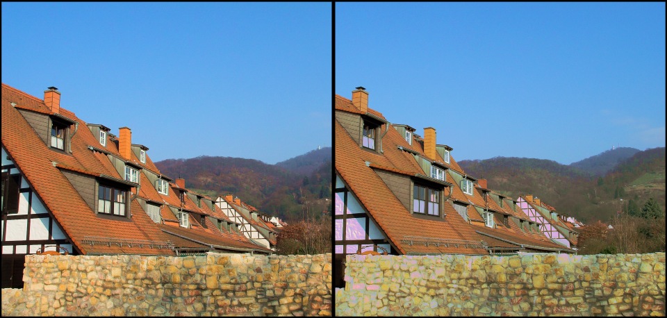 Da ganz oben hinten rechts sind wir hin gewandert (3D)