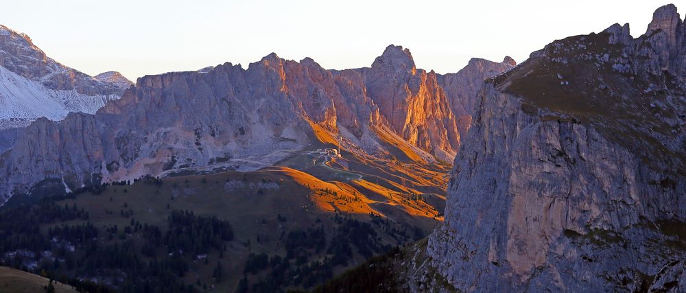 Da hat einer auf dem Grödnerjoch "extra für mich" das Licht angeschaltet...