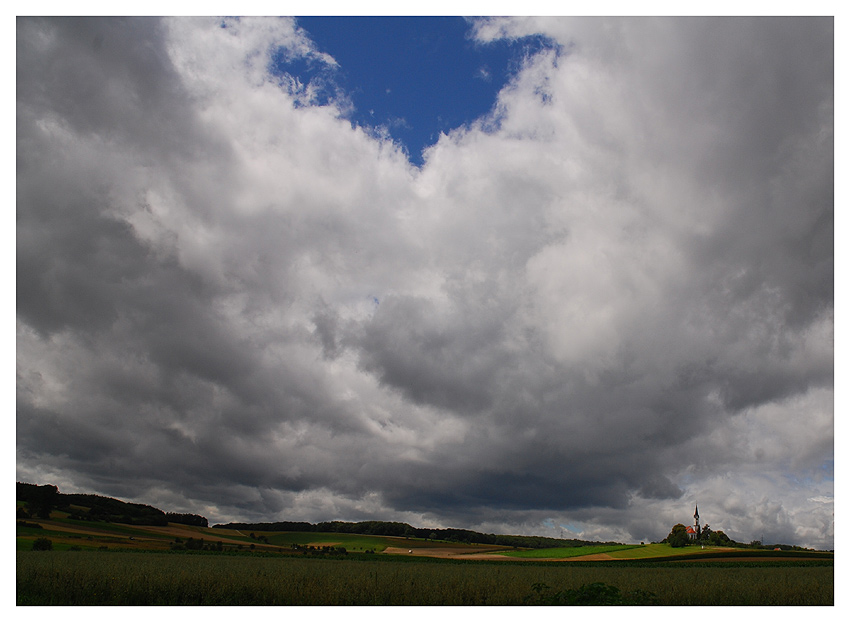 Da hat sich Petrus ne Lücke in die Wolken geschoben...