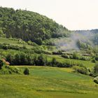 Da schiebt sich die Sauschwänzle Bahn durch die Landschaft…