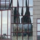 da spiegelt sich der Kölner Dom