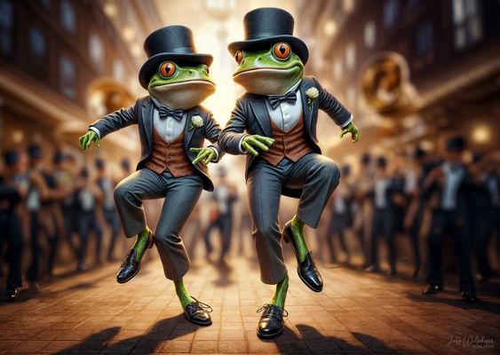 Da steppt der Frosch