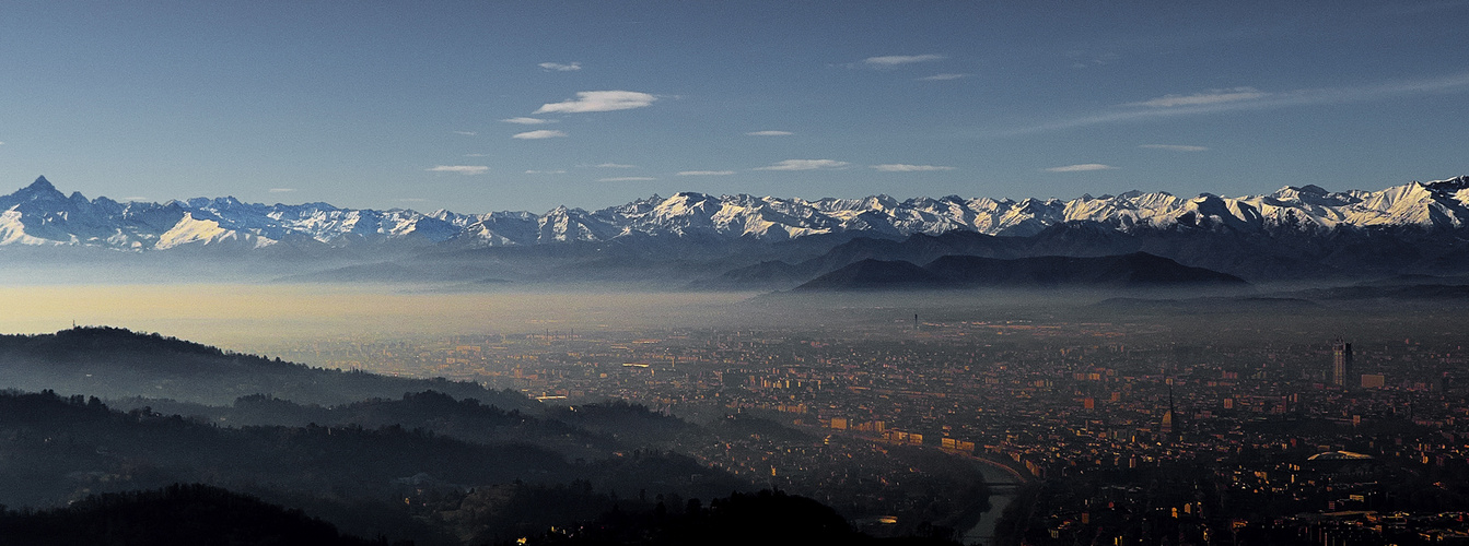 Da Superga si vede anche il Monviso