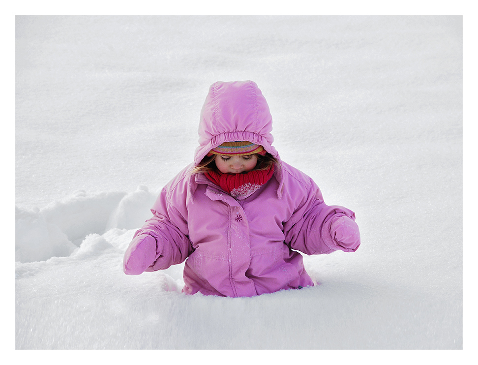 Da wächst der Schnee aber schnell....