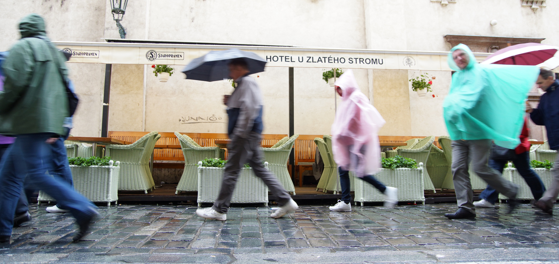 Da will keiner bleiben - Regen in Prag