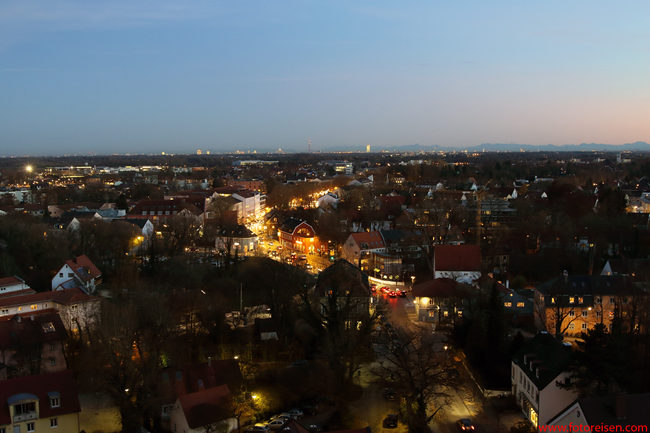 Dachau im letzten Abendlicht