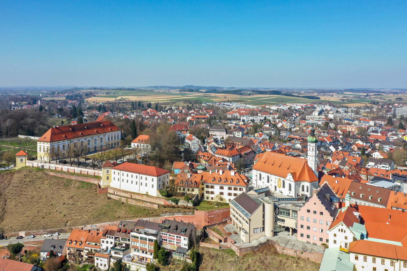 Dachau-Schloss+Kirche