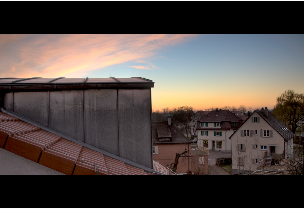 Dachfenster am Morgen