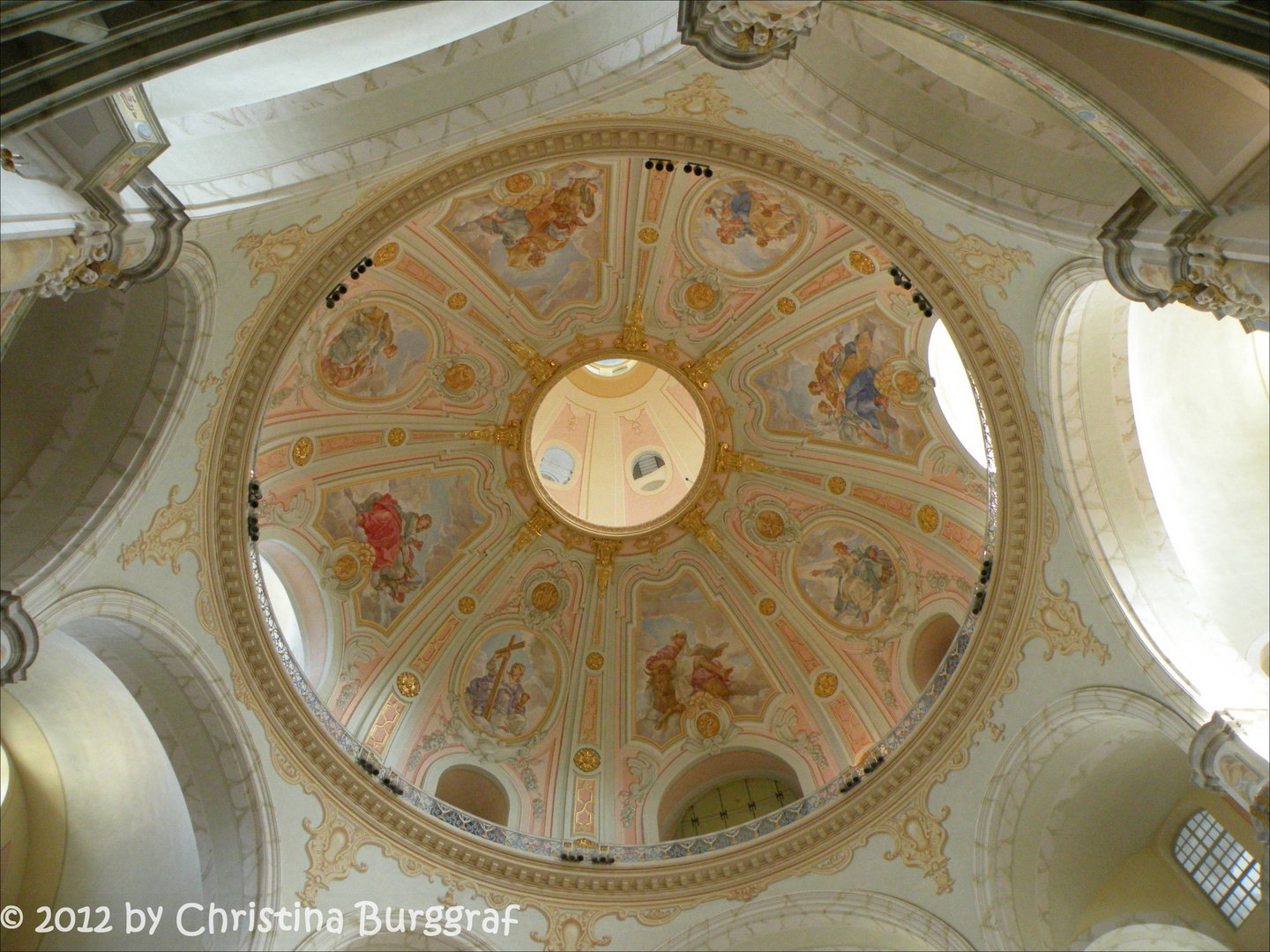 Dachgewölbe der Frauenkirche in Dresden