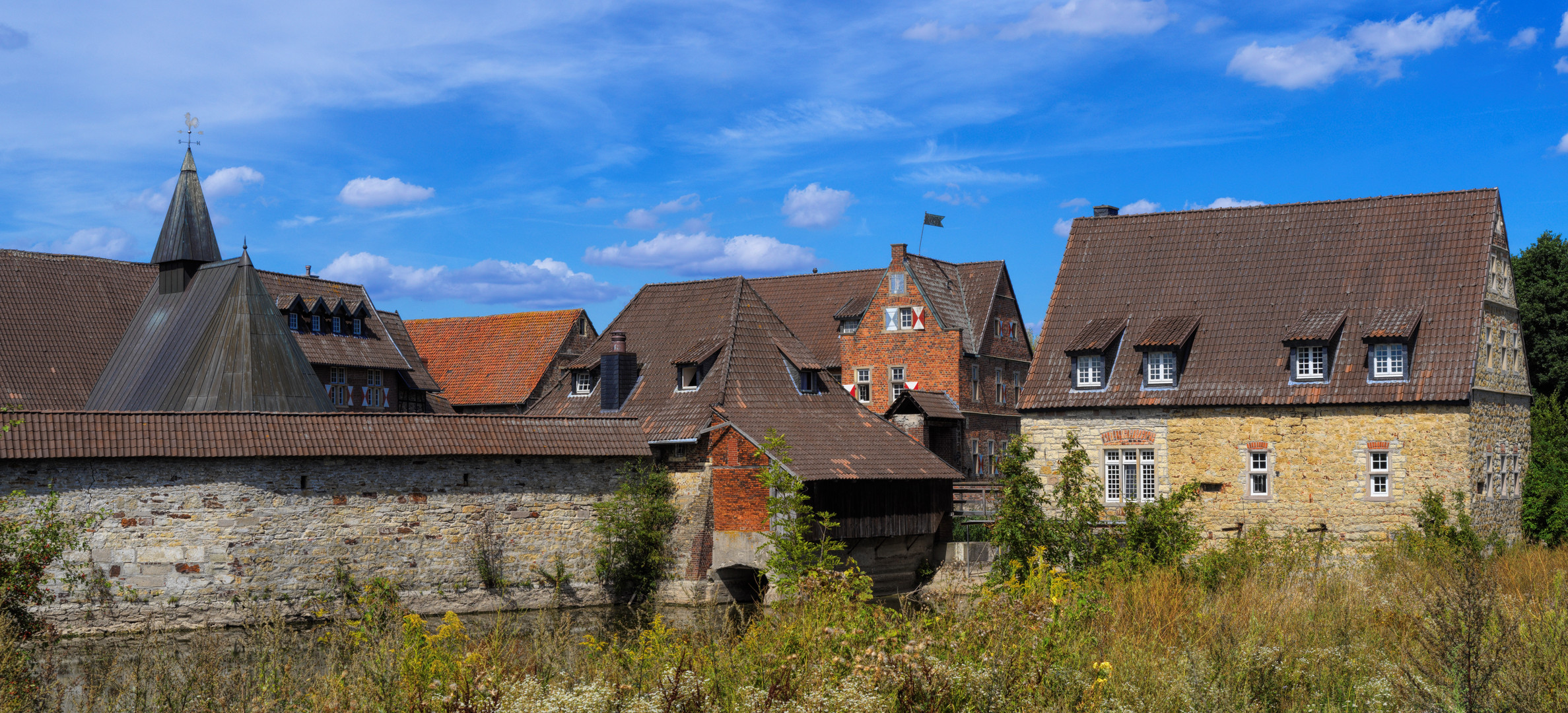 Dachlandschaft Haus Kakesbeck im Münsterland