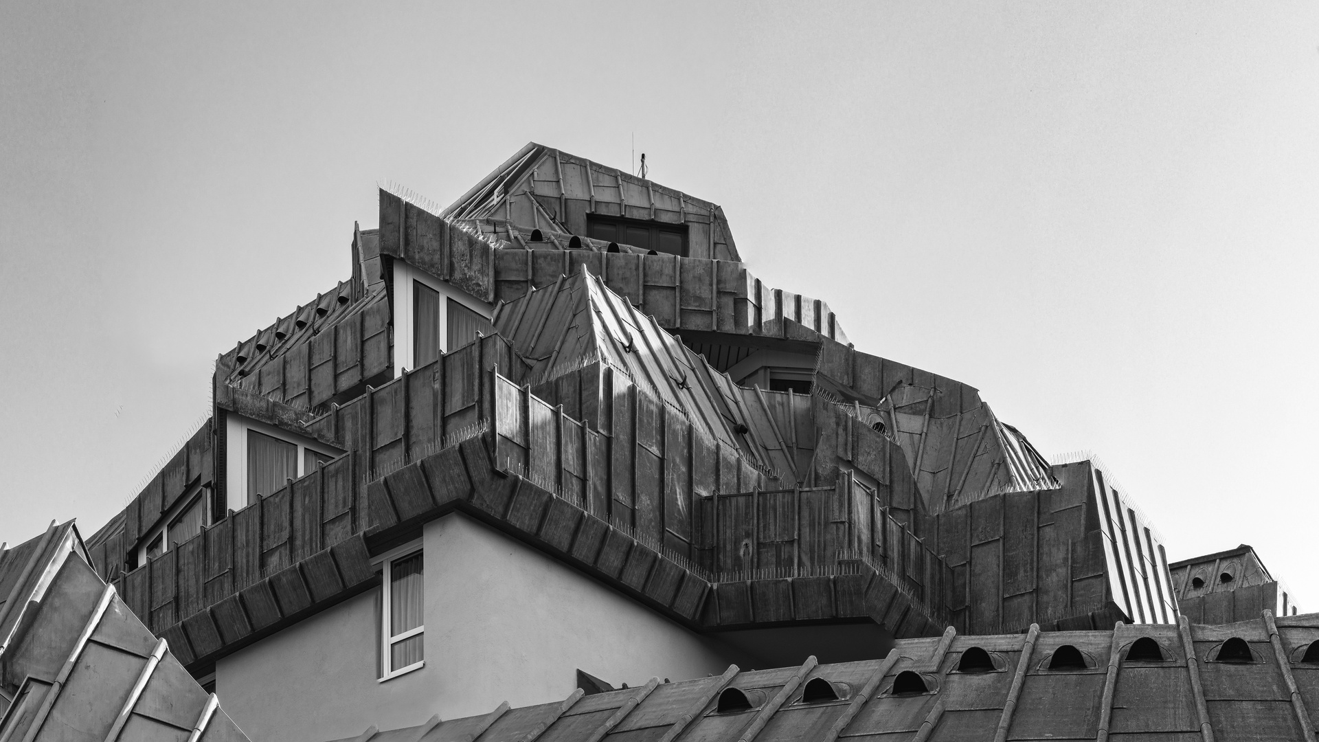 Dachlandschaft. Roofscape.