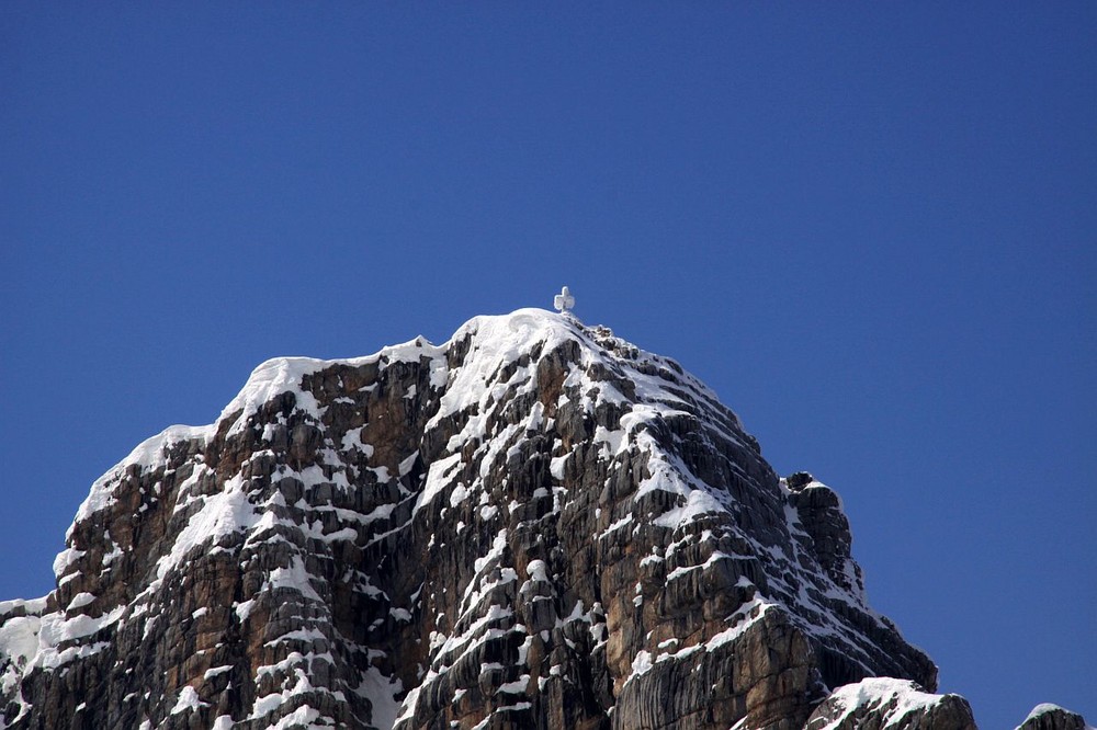 Dachstein Gipfel 2996m an einem wunderschönen Tag in der Karwoche