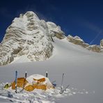 Dachstein mit Zelt