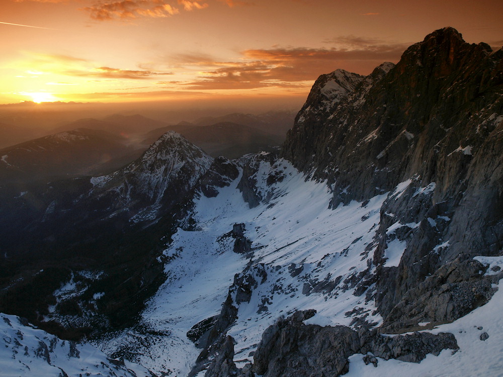 Dachstein Sonnenuntergang