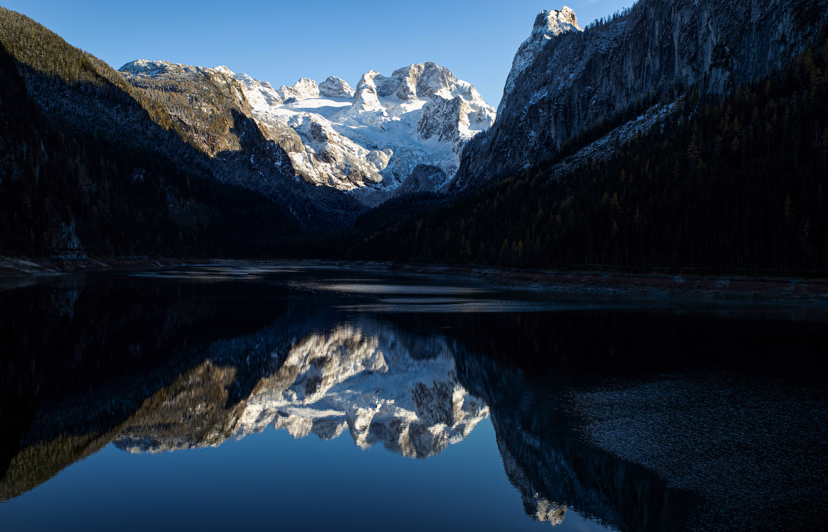 Dachsteingletscher im Spiegel 