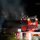 Dachstuhlbrand nach Blitz