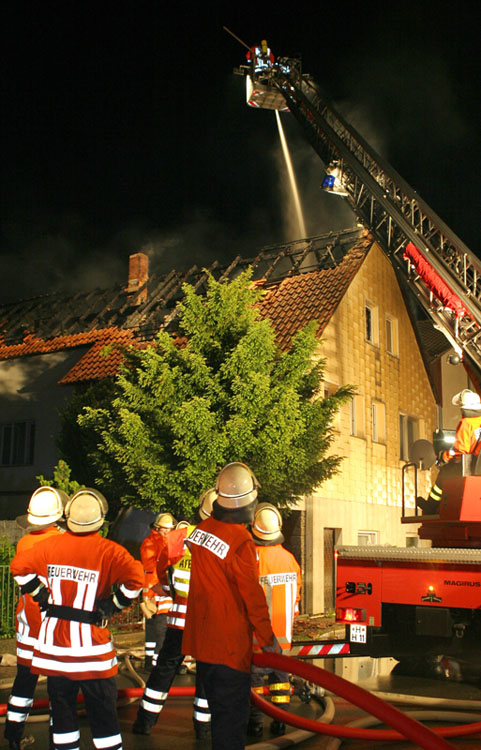 Dachstuhlbrand Springe