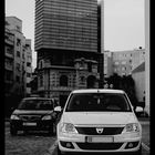 Dacia in Schwarz und Weiß