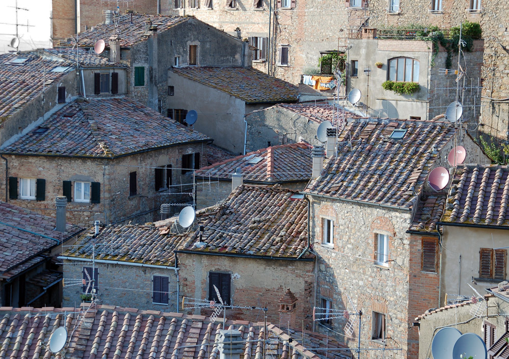 Dächer in Volterra