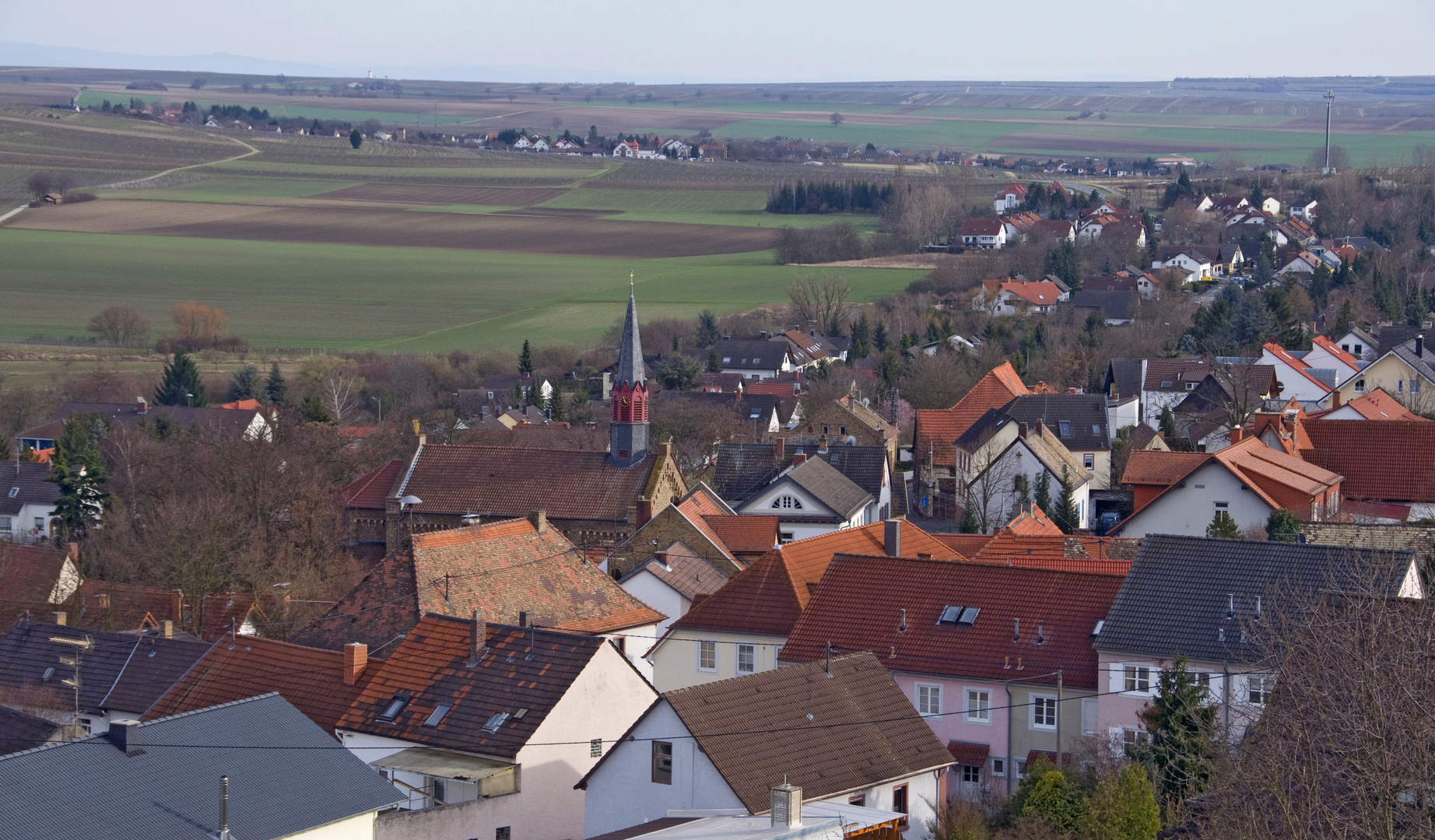 Dächer von Gau-Bischofsheim