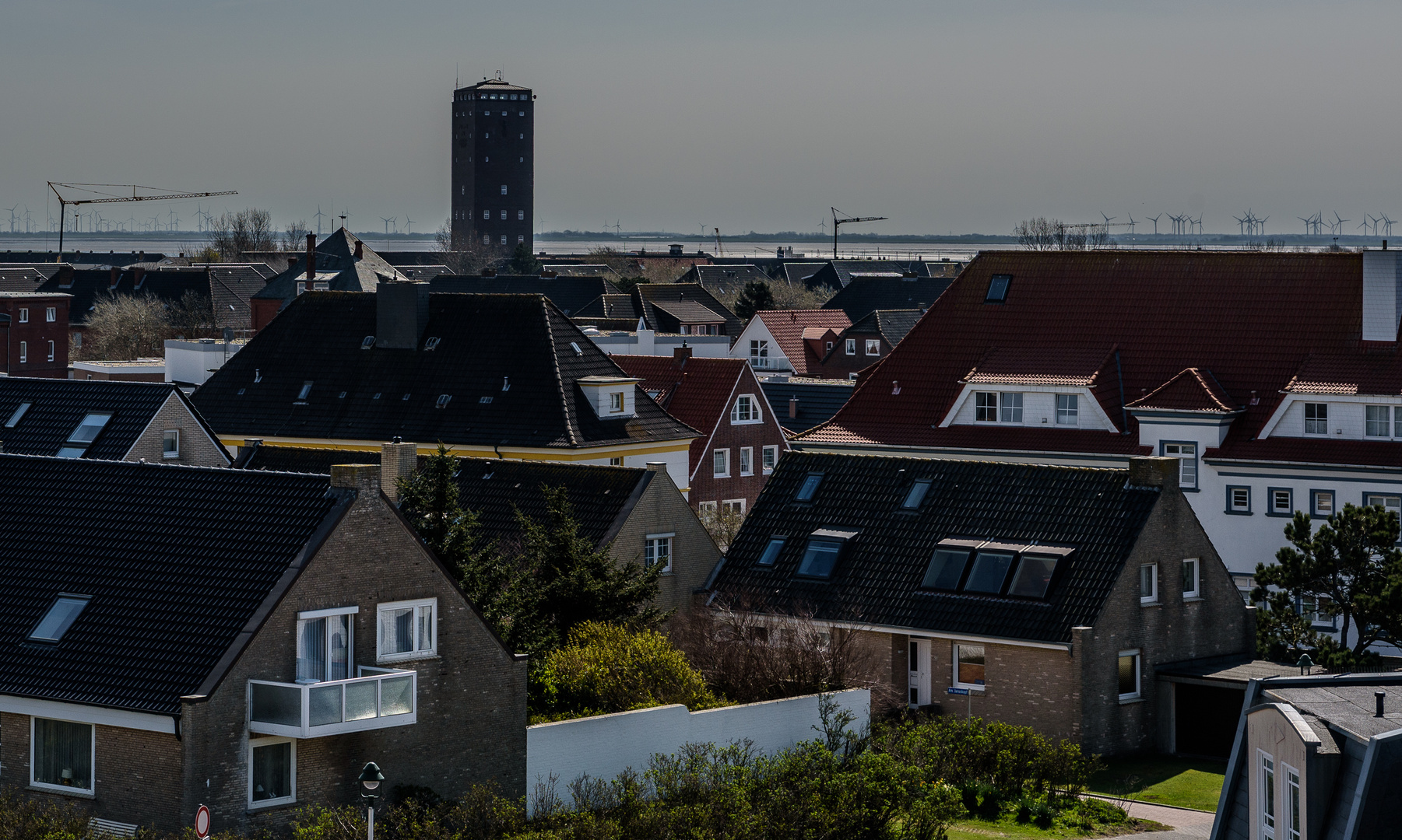 Dächer von Wohngebeit in Norderney