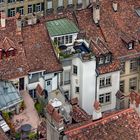 Dächerlandschaft in der historischen Altstadt von Bern