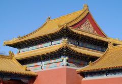 Dächerlandschaft in der Verbotenen Stadt in Beijing