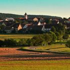 " Dächingen in den Abendstunden "