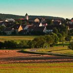 " Dächingen in den Abendstunden "