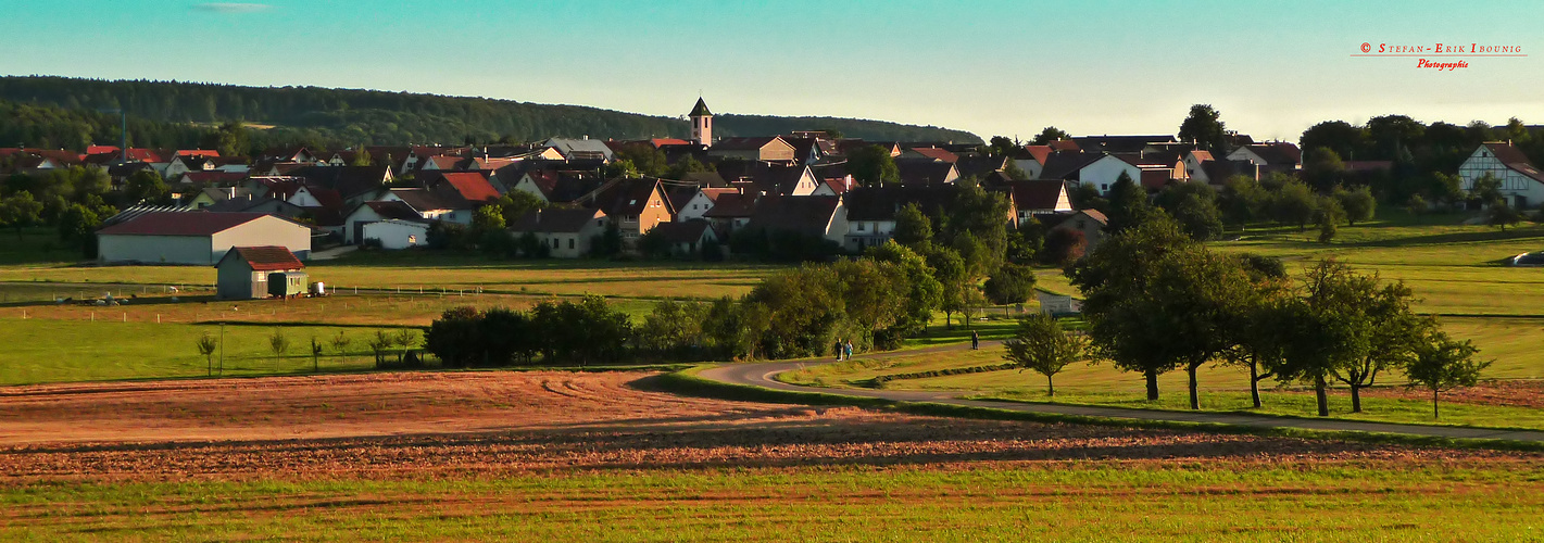 " Dächingen in den Abendstunden "