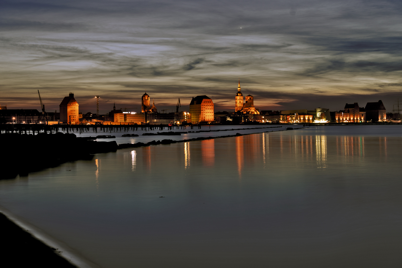 Dämmerstunde in Stralsund