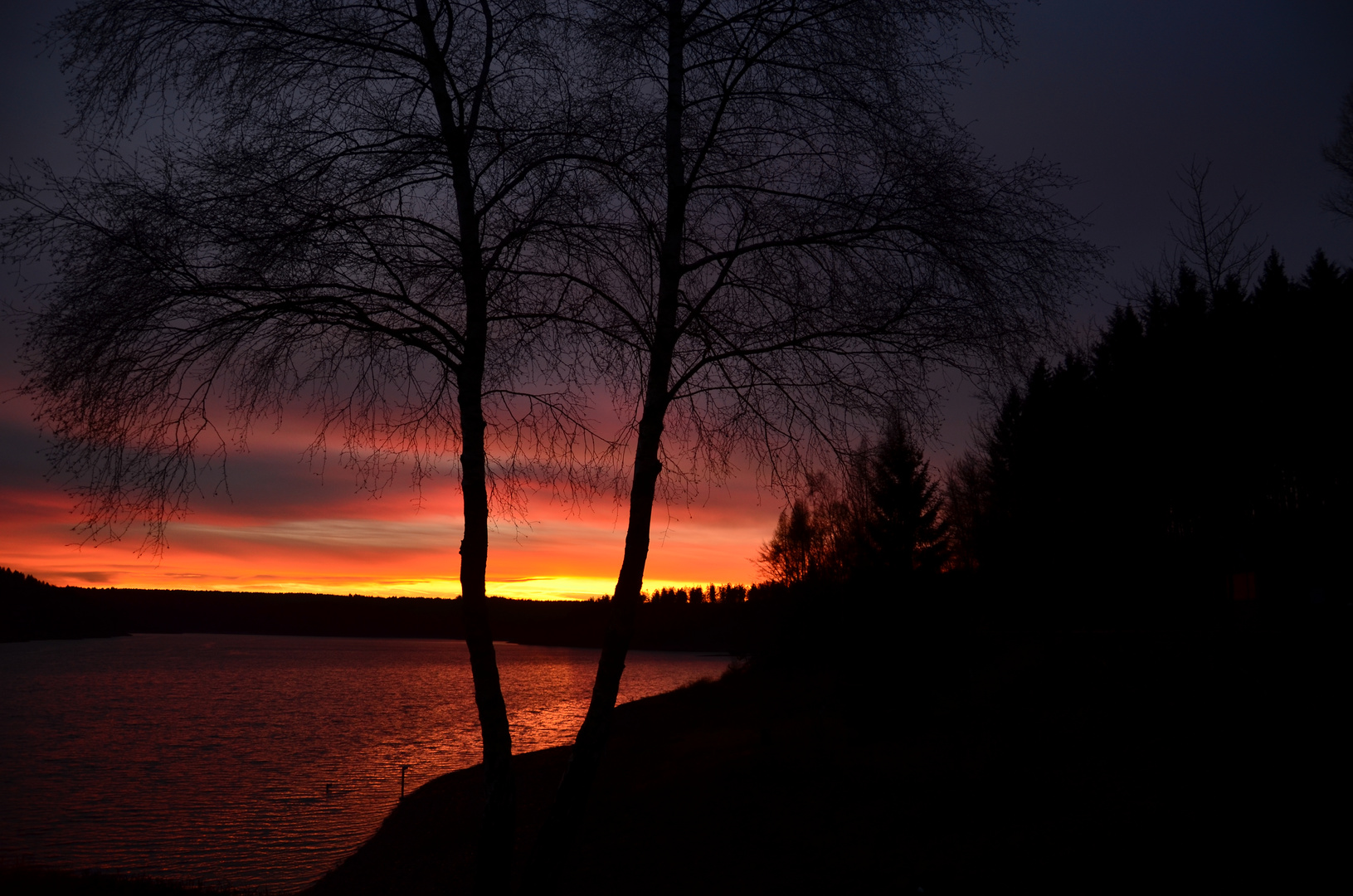 Dämmerung Abachtalsperre