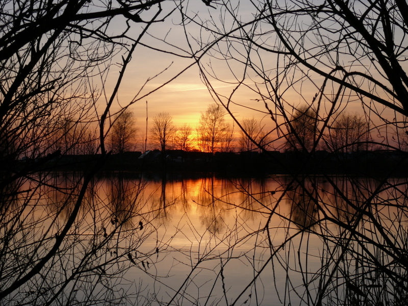 Dämmerung am Baggersee