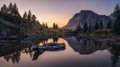 Dämmerung am Lago di Limides