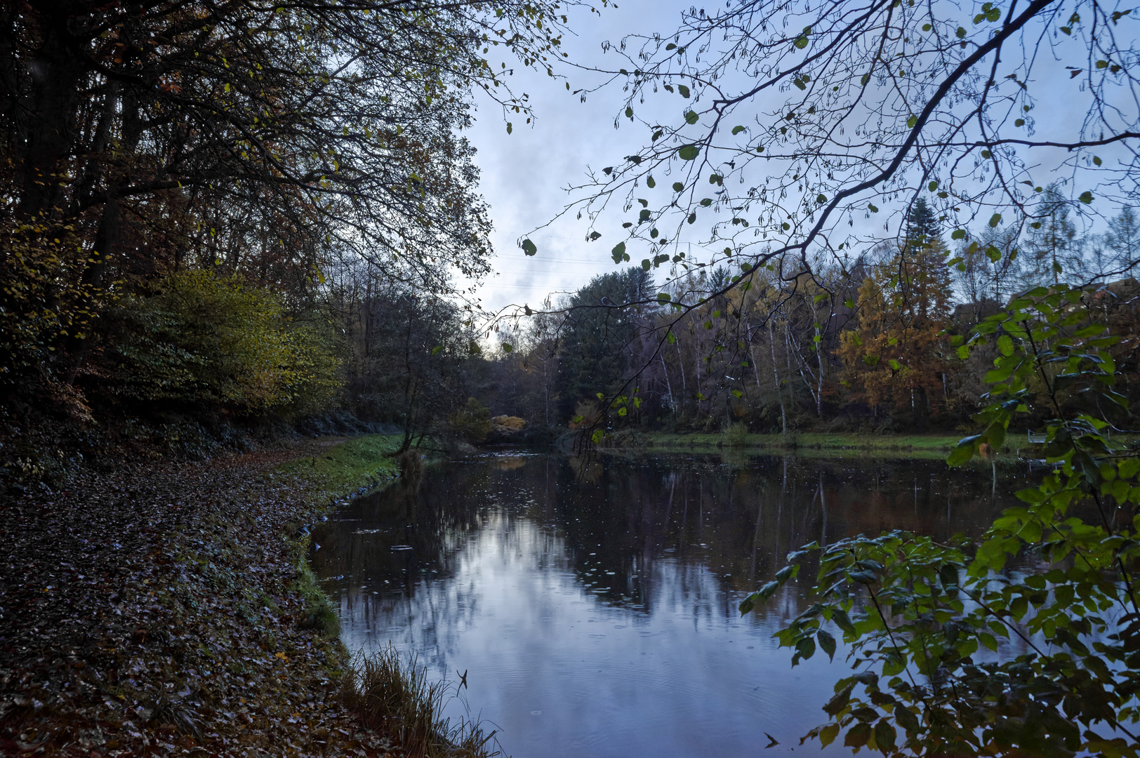 Dämmerung am Lasbachweiher