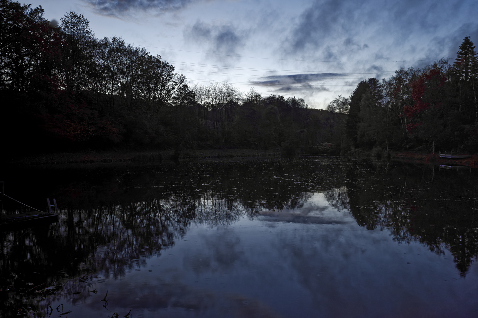 Dämmerung am Lasbachweiher