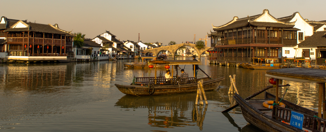 Dämmerung am Suzhou-River