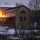 Dämmerung am Wasserwerk Burgau