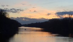 Dämmerung an der Isar.