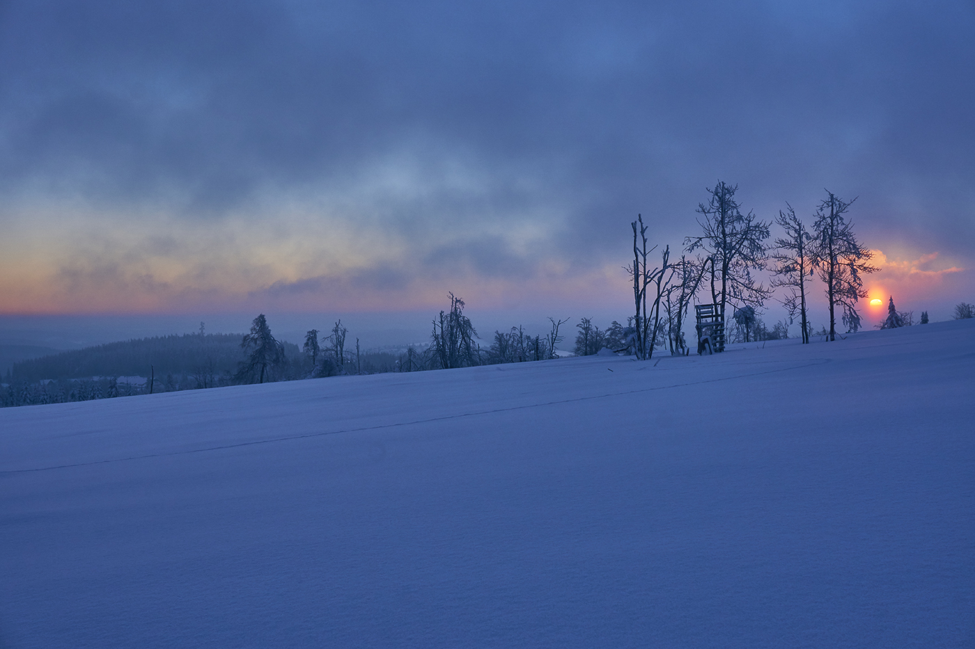 Dämmerung auf dem Kahlen Asten