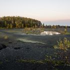 Dämmerung auf dem Plateau der Halde Lydia Camphausen