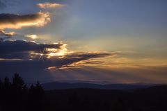 Dämmerung im Markgräflerland, Eggener Tal, Schloß Bürgeln, Oberrheinebene #2