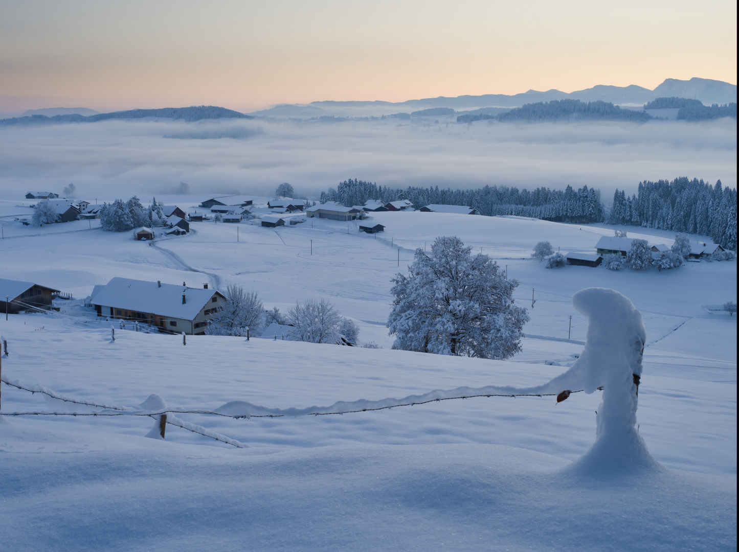 Dämmerung im Westallgäu